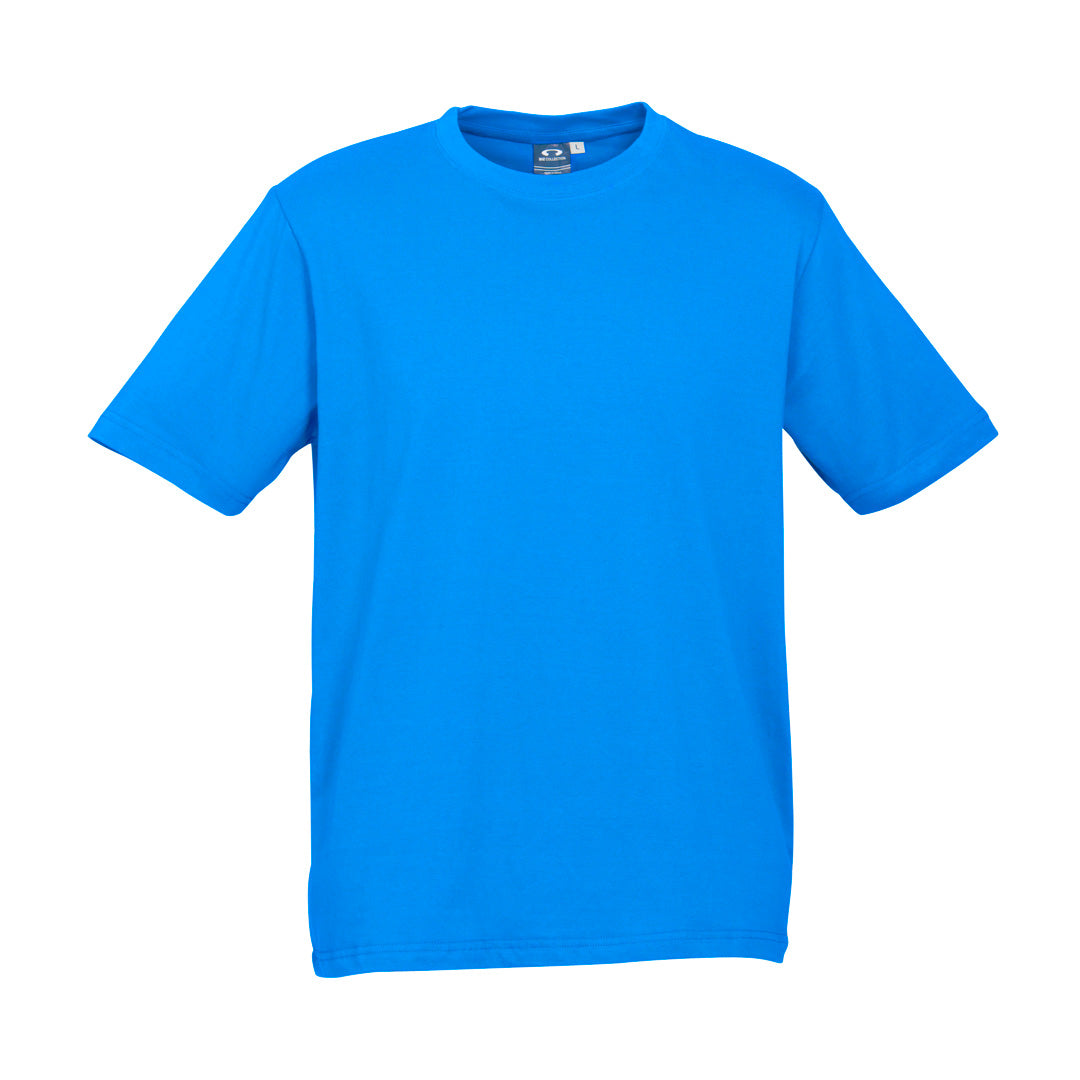 House of Uniforms The Ice Tee | Mens | Short Sleeve | Bright Colours Biz Collection Neon Cyan