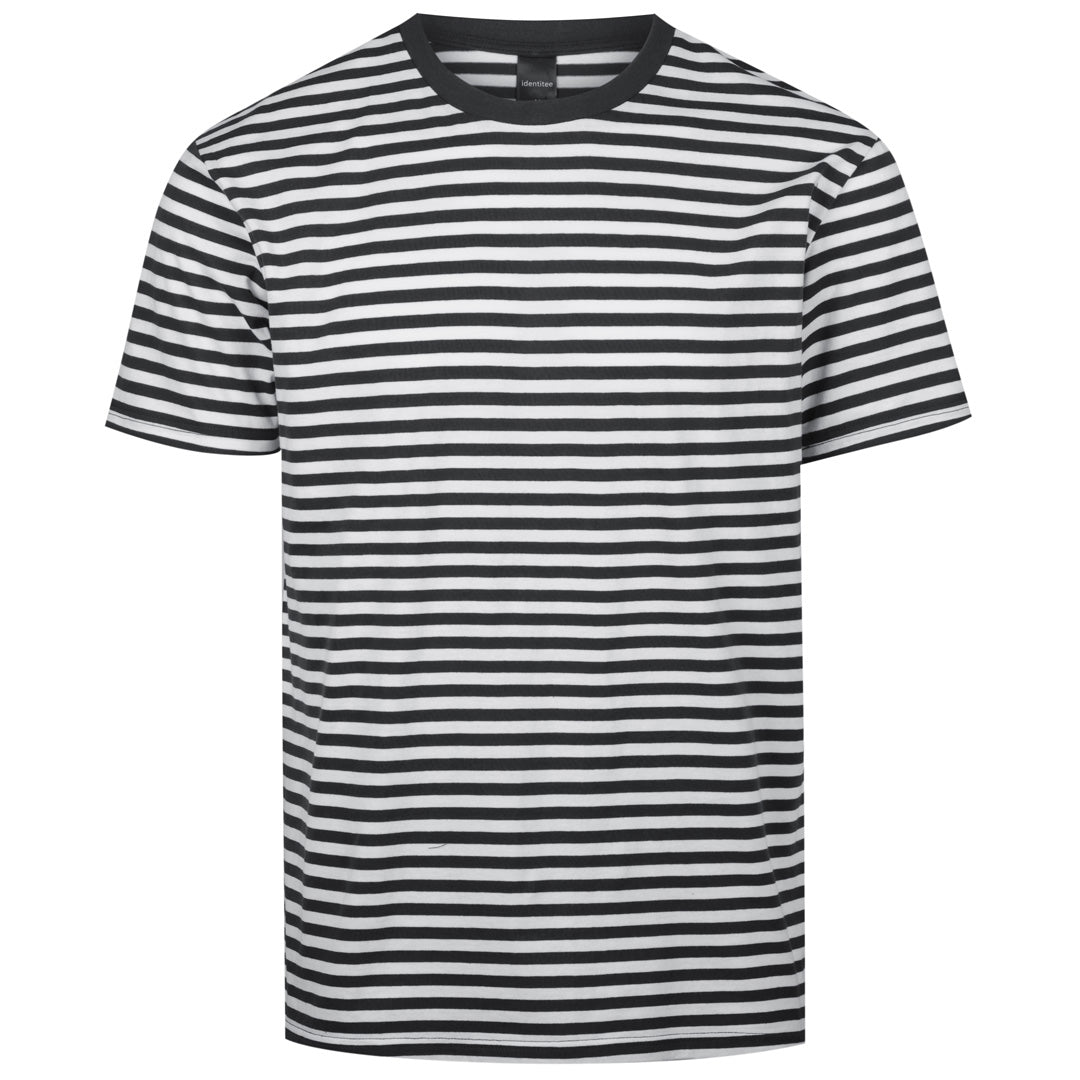 House of Uniforms The Stevie Tee | Mens Identitee Black/White