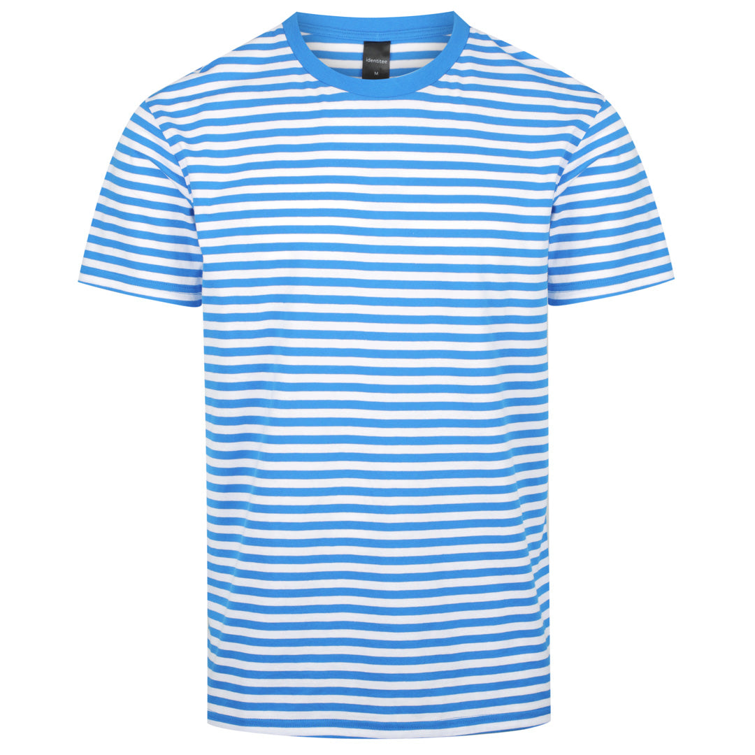 House of Uniforms The Stevie Tee | Mens Identitee Blue/White
