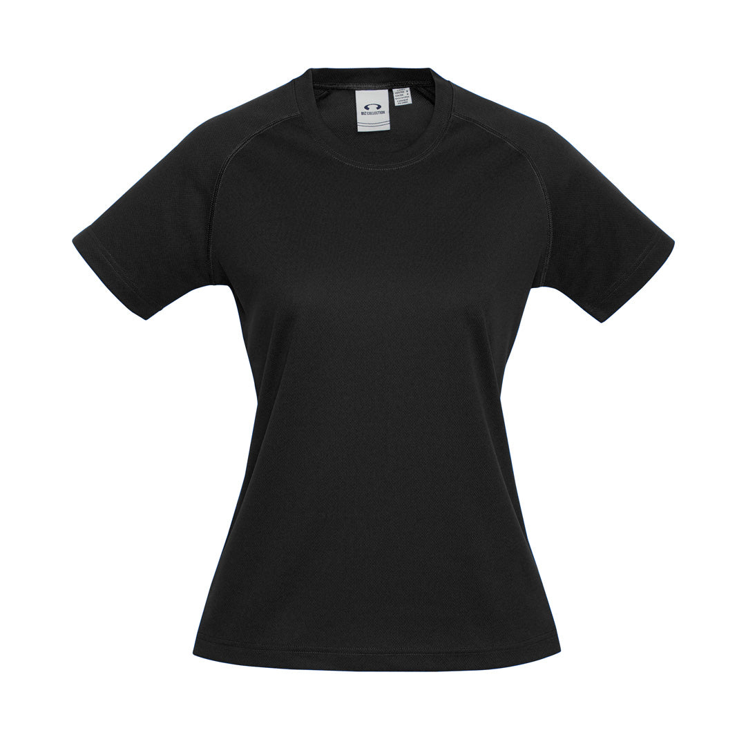 House of Uniforms The Sprint Tee | Ladies | Short Sleeve Biz Collection Black