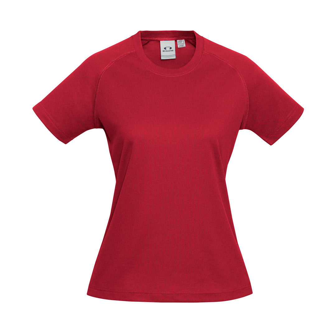 House of Uniforms The Sprint Tee | Ladies | Short Sleeve Biz Collection Red