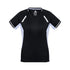 House of Uniforms The Renegade Tee | Ladies | Short Sleeve | Plus Biz Collection Black/White/Silver