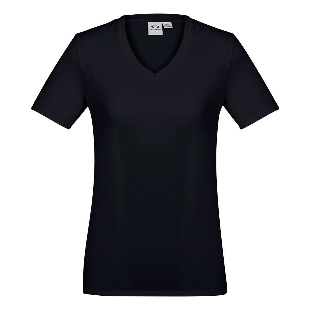 House of Uniforms The Aero Tee | Ladies | Short Sleeve Biz Collection Black