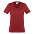 House of Uniforms The Aero Tee | Ladies | Short Sleeve | Plus Biz Collection Red Marle