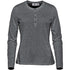 House of Uniforms The Torcello Henley Tee | Long Sleeve | Ladies Stormtech Graphite Marle