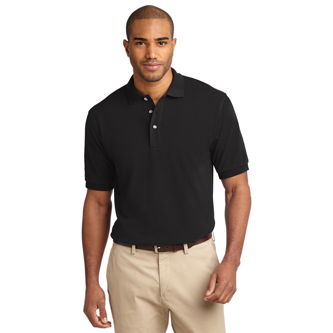 House of Uniforms The Tall Heavyweight Pique Polo | Mens | Short Sleeve Port Authority 