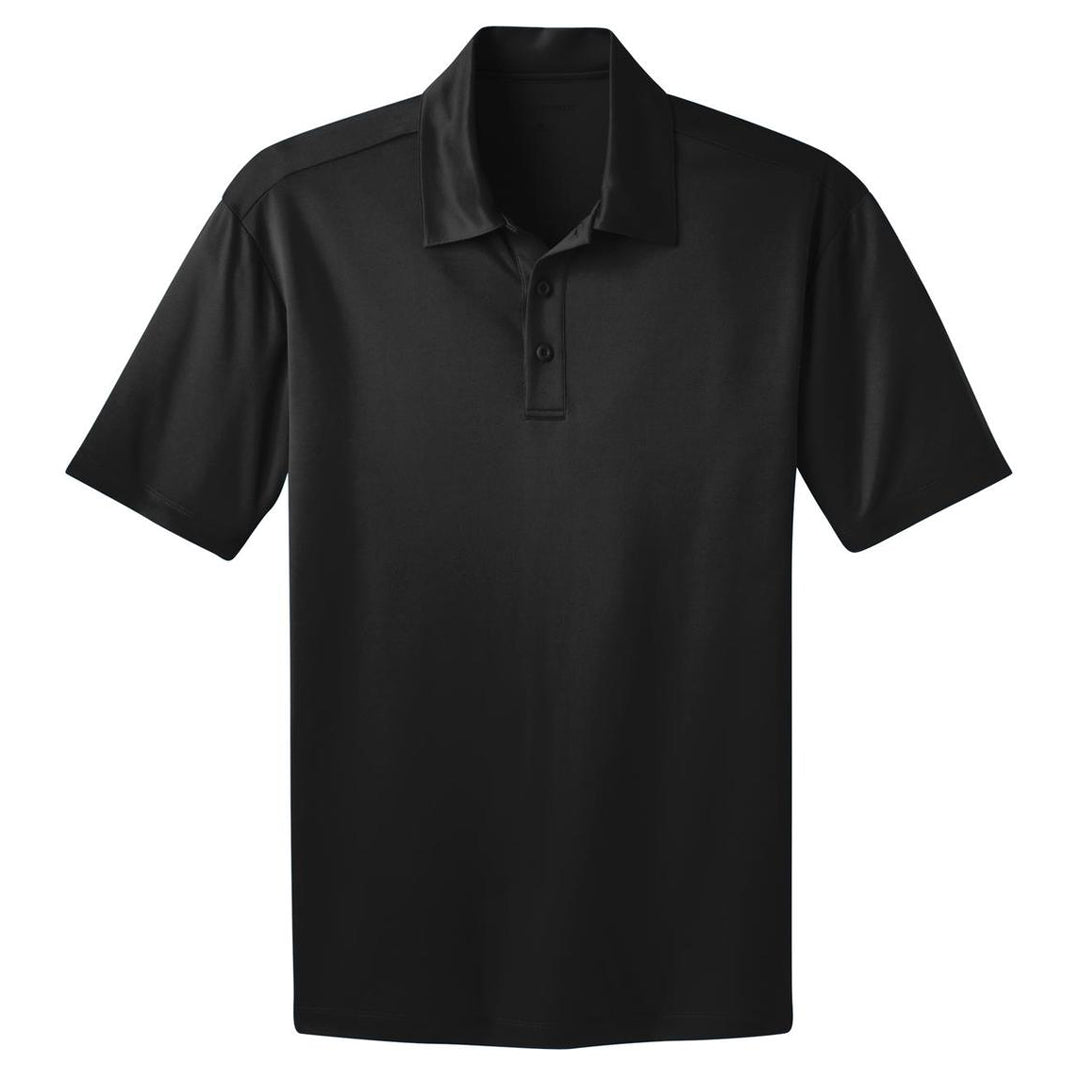 House of Uniforms The Tall Silk Touch Polo | Mens | Short Sleeve Port Authority Black