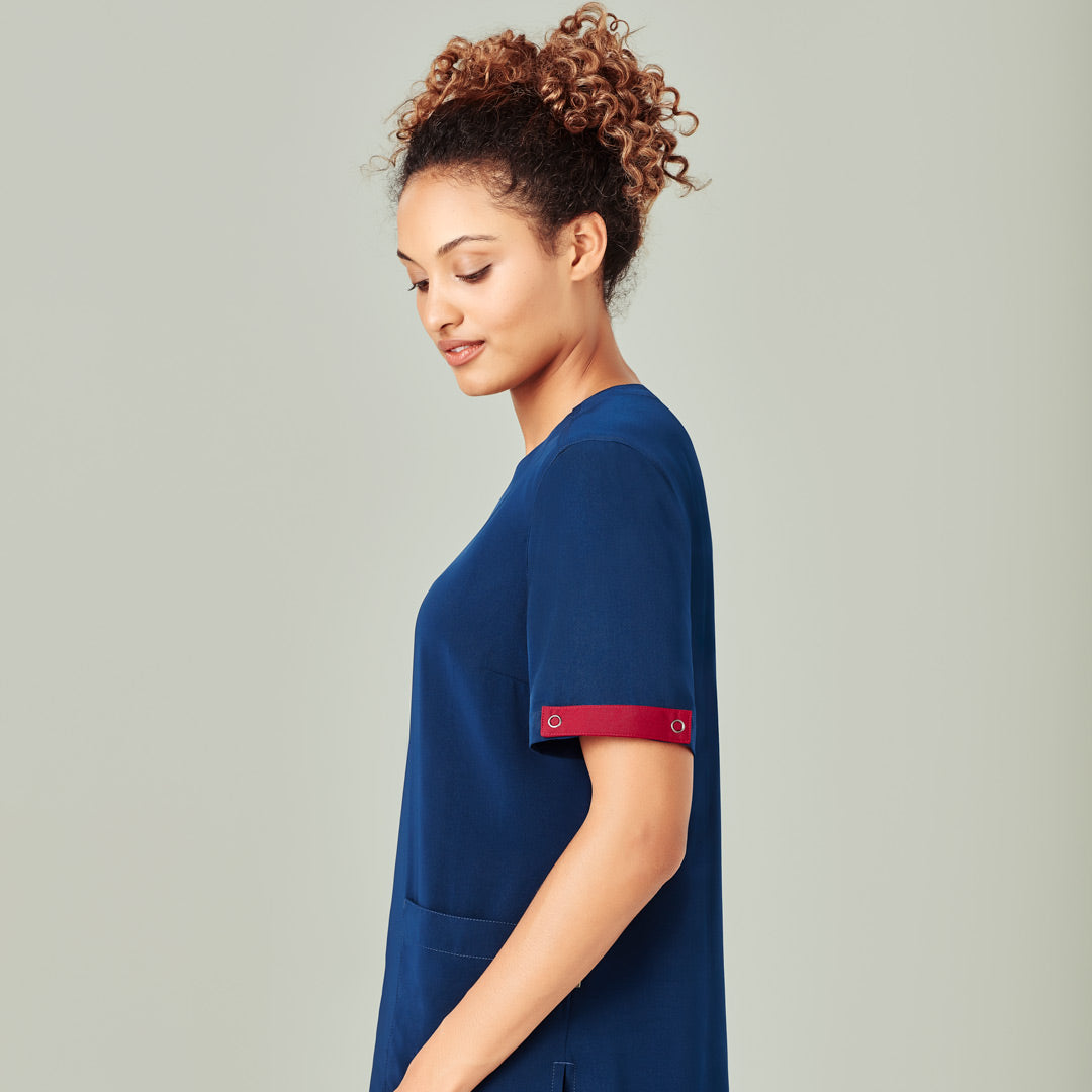House of Uniforms The Avery Scrub Identifier | 5 Pack Biz Care Cherry