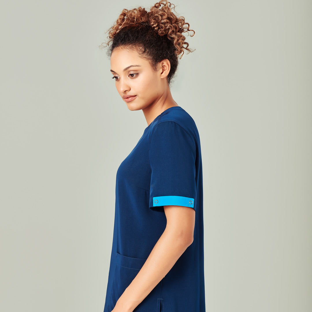 House of Uniforms The Avery Scrub Identifier | 5 Pack Biz Care Cyan