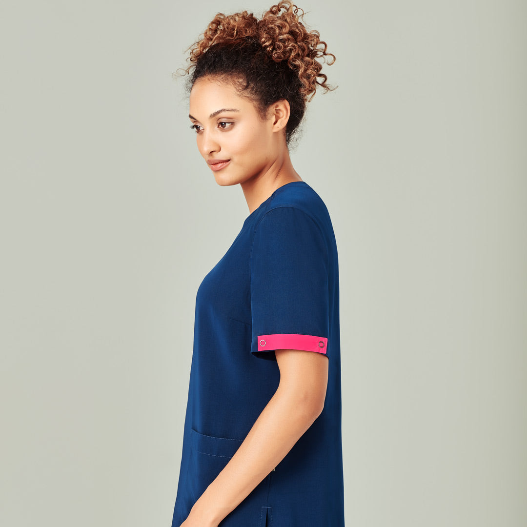 House of Uniforms The Avery Scrub Identifier | 5 Pack Biz Care Fuchsia