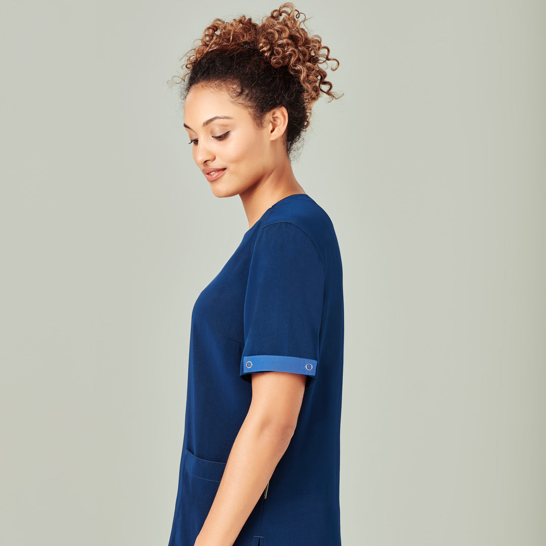 House of Uniforms The Avery Scrub Identifier | 5 Pack Biz Care Mid Blue