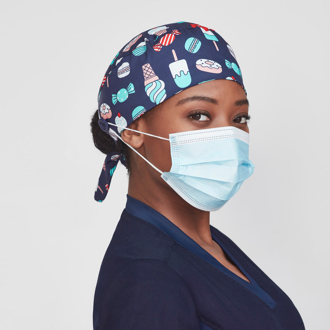 House of Uniforms The Printed Scrub Cap | Adults Biz Care 