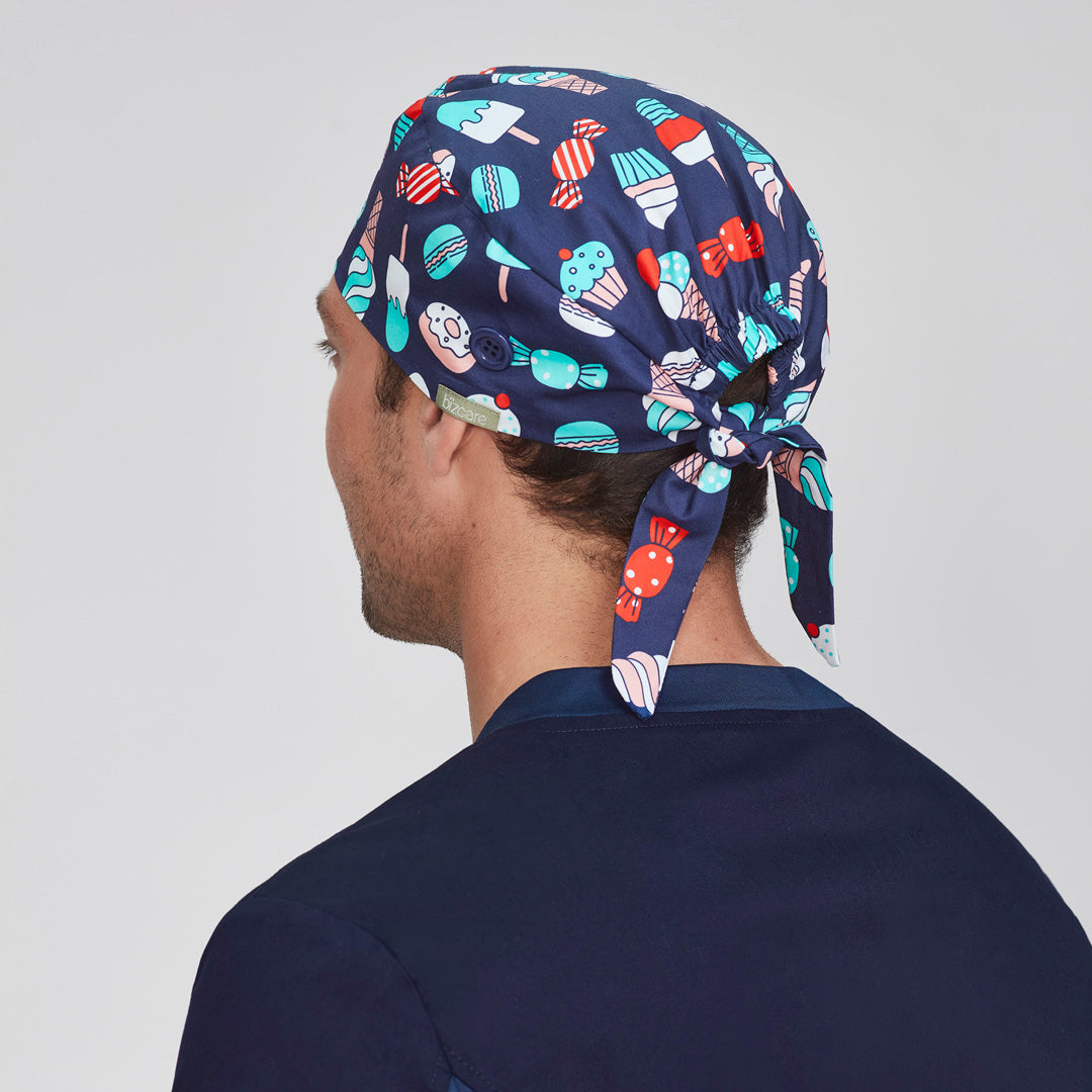 House of Uniforms The Printed Scrub Cap | Adults Biz Care 