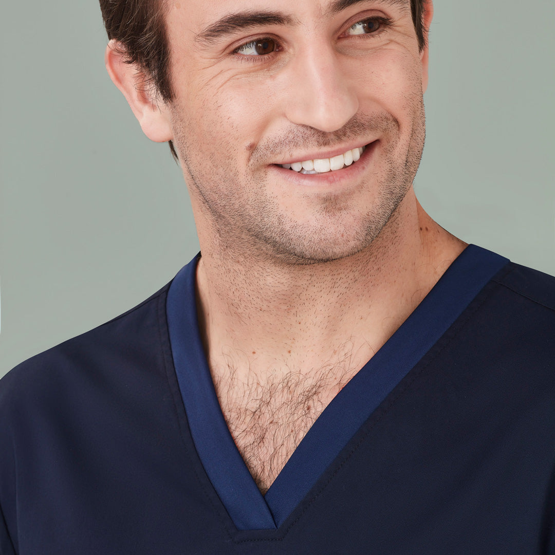 House of Uniforms The Riley V Neck Scrub Top | Mens Biz Care