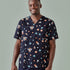 House of Uniforms The Space Party Printed Scrub Top | Mens Biz Care