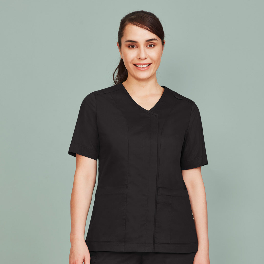 House of Uniforms The Parks Zip Front Scrub Top | Ladies Biz Care
