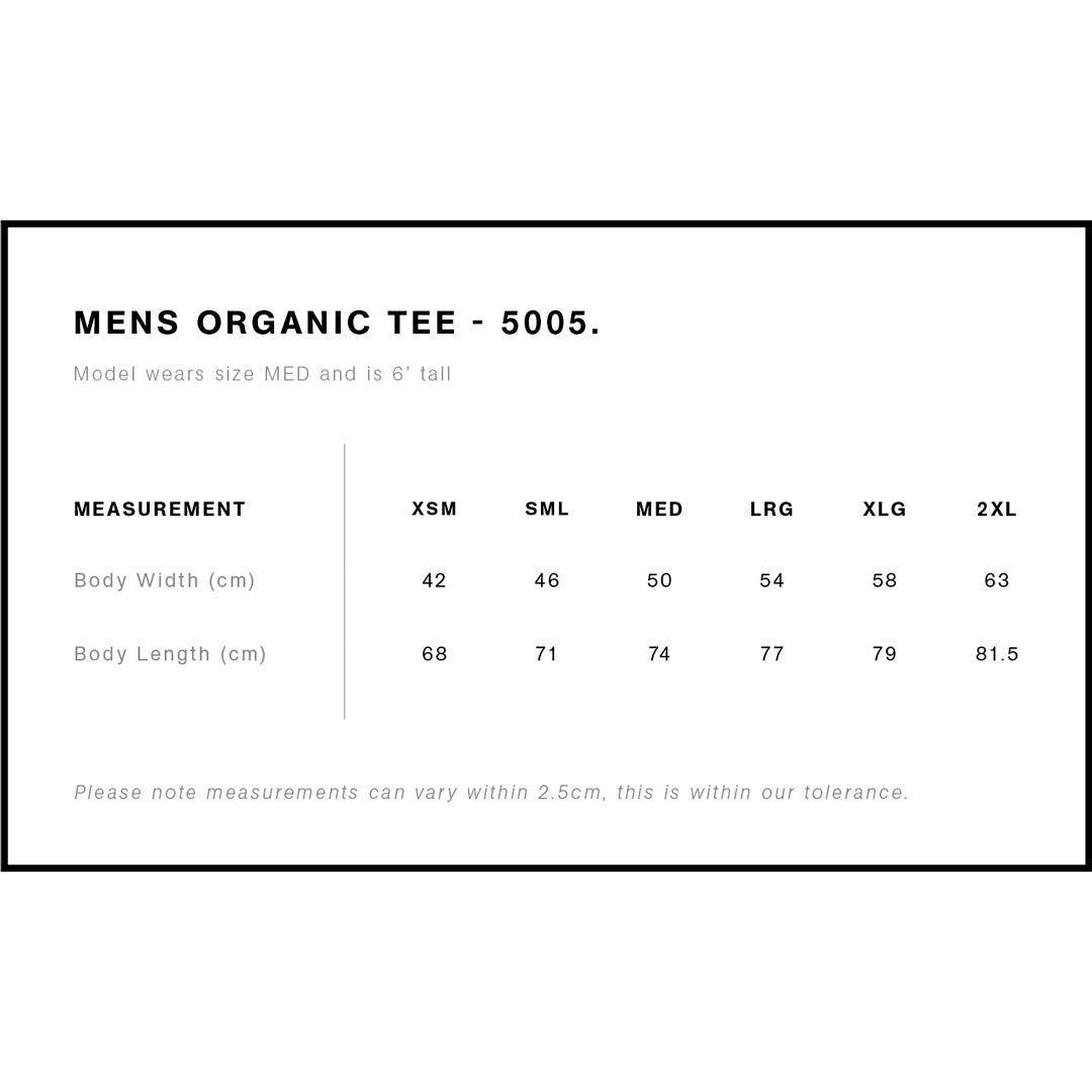 House of Uniforms The Organic Tee | Mens | Short Sleeve AS Colour