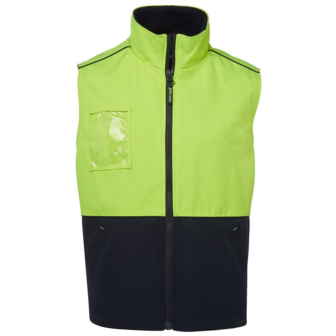 House of Uniforms The Hi Vis A.T Vest | Day | Adults Jbs Wear Lime/Navy