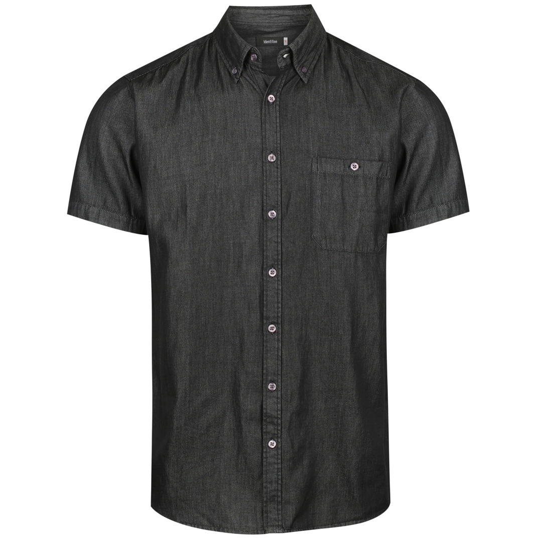 House of Uniforms The Dylan Shirt | Mens | Short & Long Sleeve Identitee Black