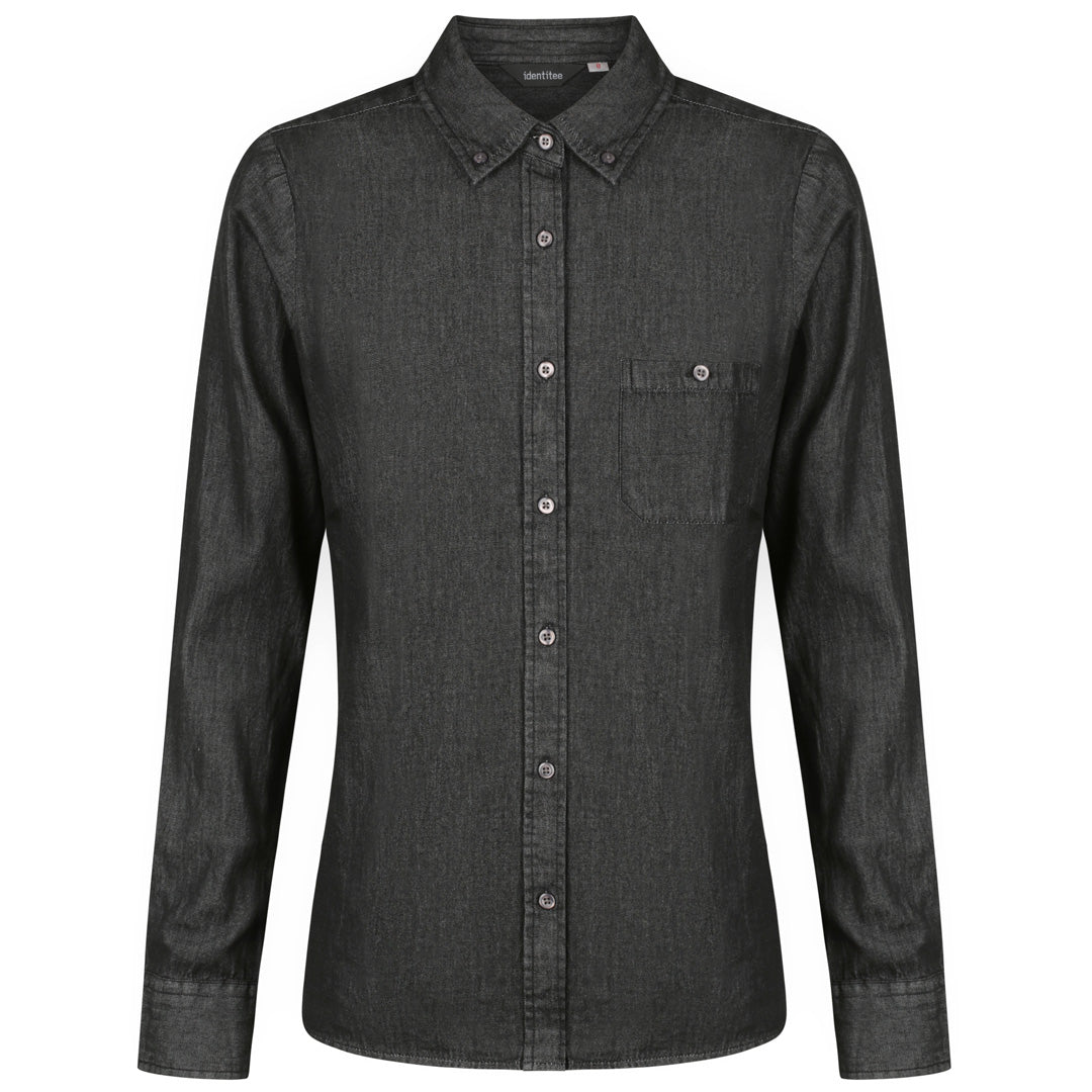 House of Uniforms The Dylan Shirt | Ladies | Short & Long Sleeve Identitee Black