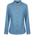 House of Uniforms The Dylan Shirt | Ladies | Short & Long Sleeve Identitee Vintage Blue