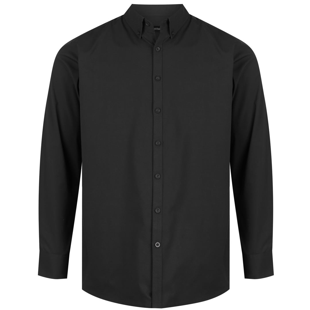 House of Uniforms The Baxter Shirt | Mens | Long Sleeve Identitee Black