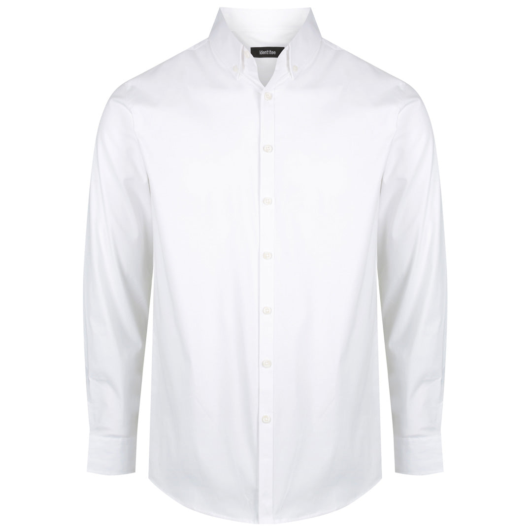 House of Uniforms The Baxter Shirt | Mens | Long Sleeve Identitee White
