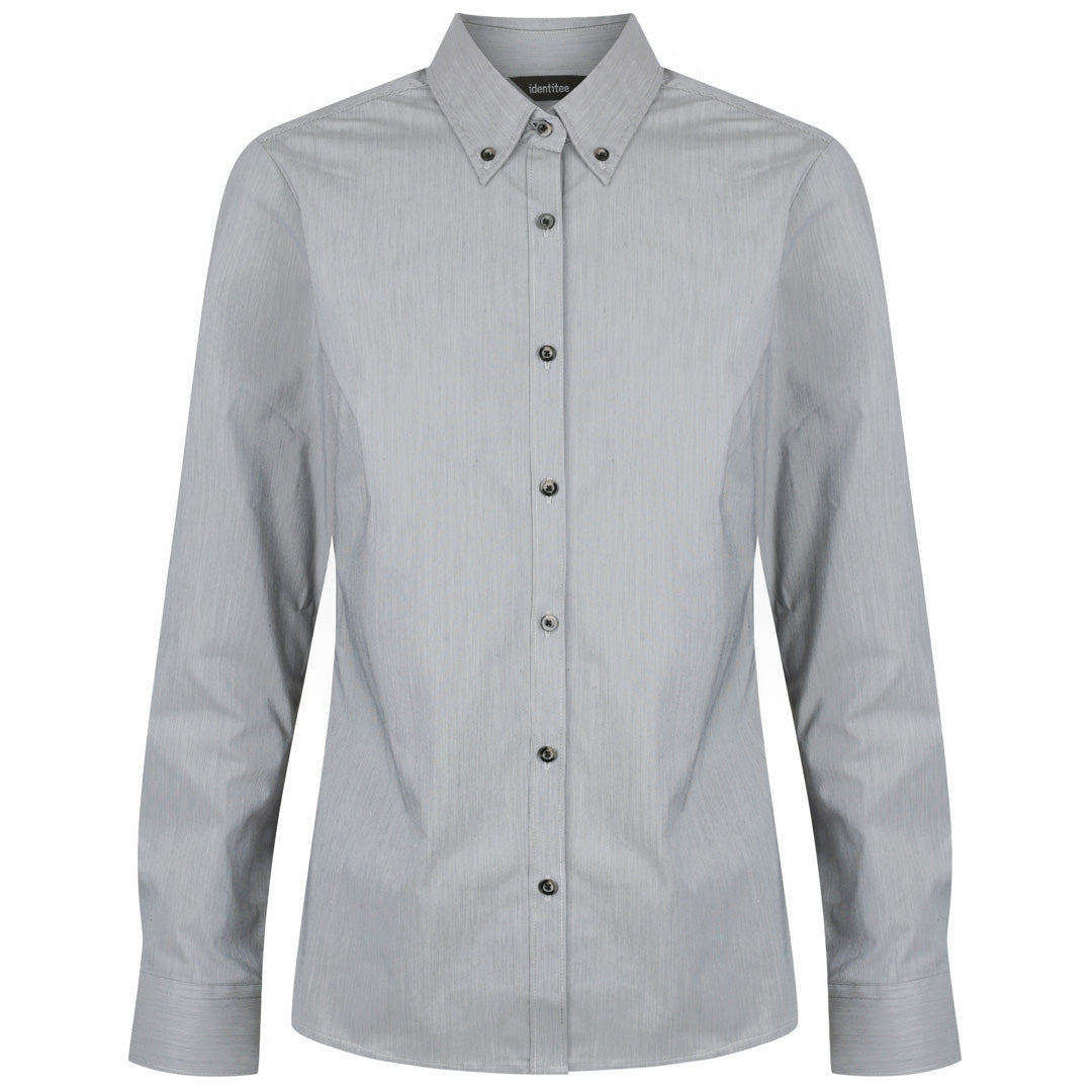 House of Uniforms The Baxter Shirt | Ladies | 3/4 & Long Sleeve Identitee Grey
