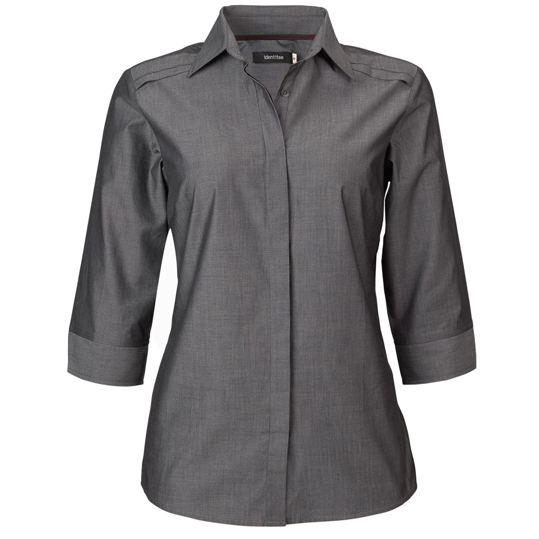 House of Uniforms The Felix Shirt | Ladies | 3/4 & Long Sleeve Identitee Graphite