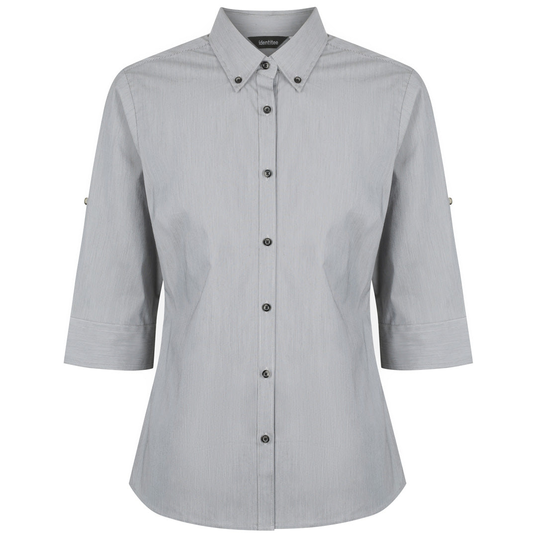 House of Uniforms The Baxter Shirt | Ladies | 3/4 & Long Sleeve Identitee Grey