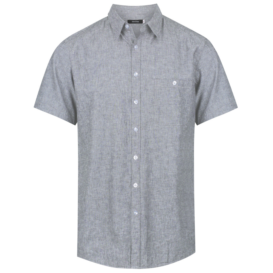 House of Uniforms The Floyd Shirt | Mens | Short Sleeve Identitee French Blue