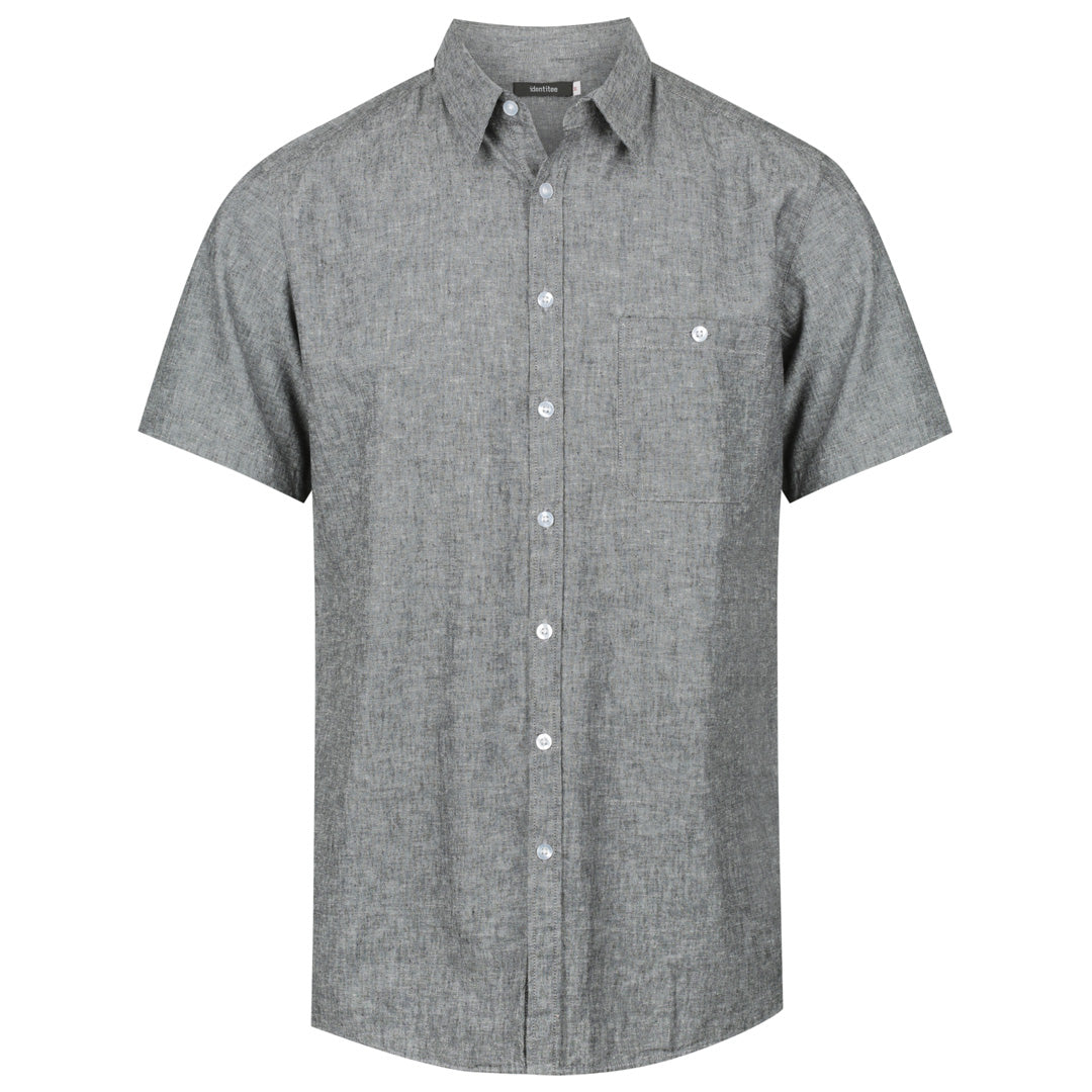 House of Uniforms The Floyd Shirt | Mens | Short Sleeve Identitee Smoke Grey