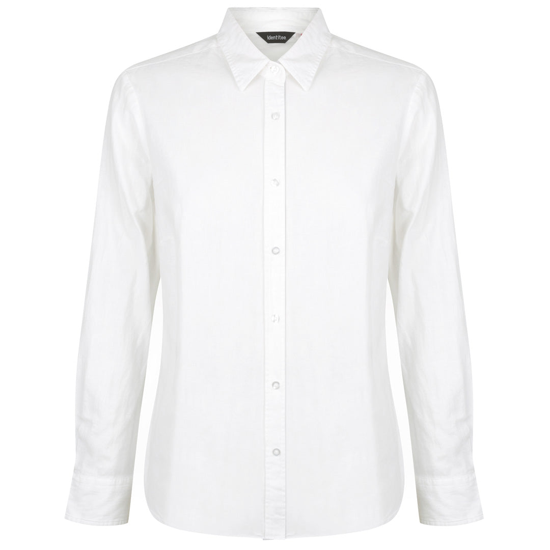 House of Uniforms The Floyd Shirt | Ladies | Long Sleeve Identitee White