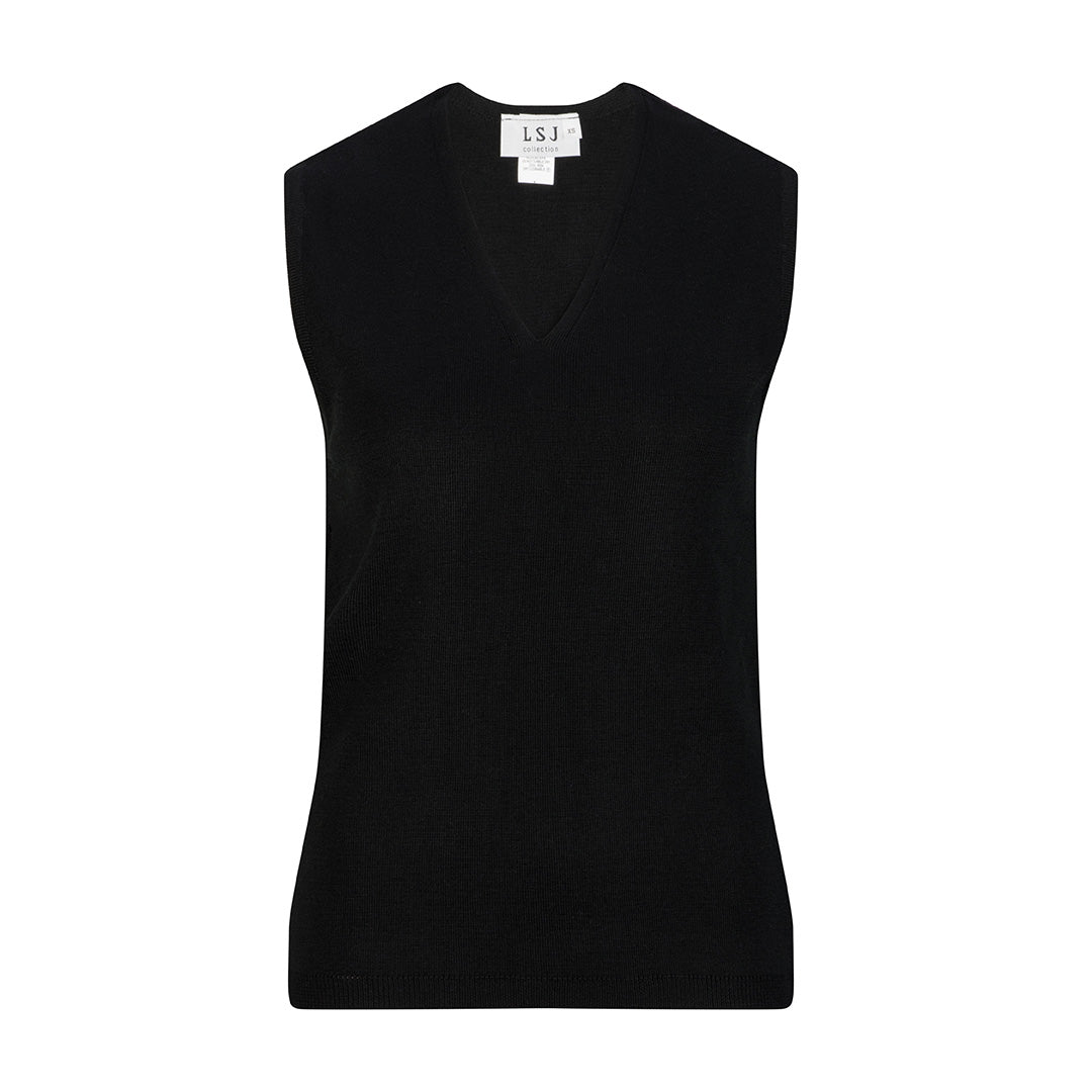 House of Uniforms The V Neck Vest | Ladies LSJ Collection Navy