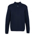 House of Uniforms The Wool-rich Zip Collar Jumper | Mens Biz Collection Navy