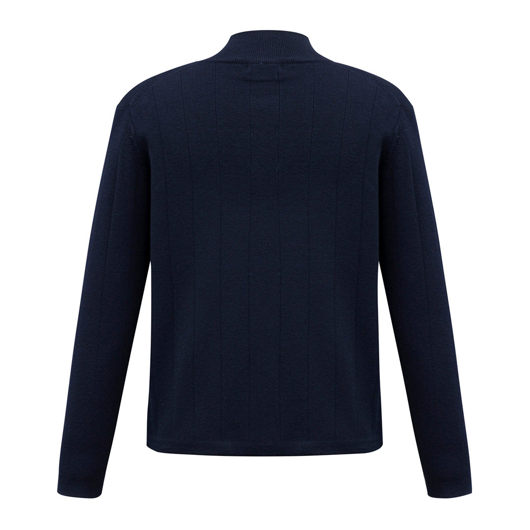 House of Uniforms The Wool-rich Zip Collar Jumper | Mens Biz Collection 
