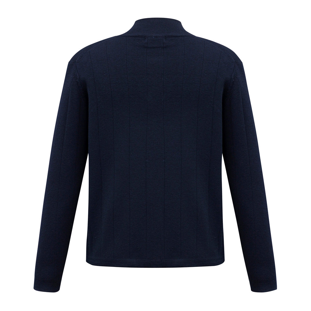 House of Uniforms The Wool-rich Zip Collar Jumper | Mens Biz Collection