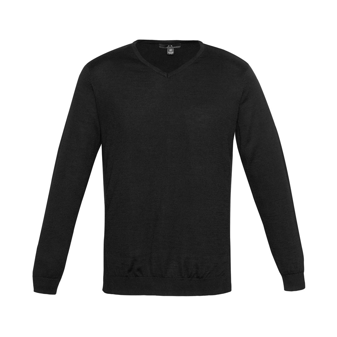 House of Uniforms The Milano Knit | Mens | Jumper Biz Collection Black