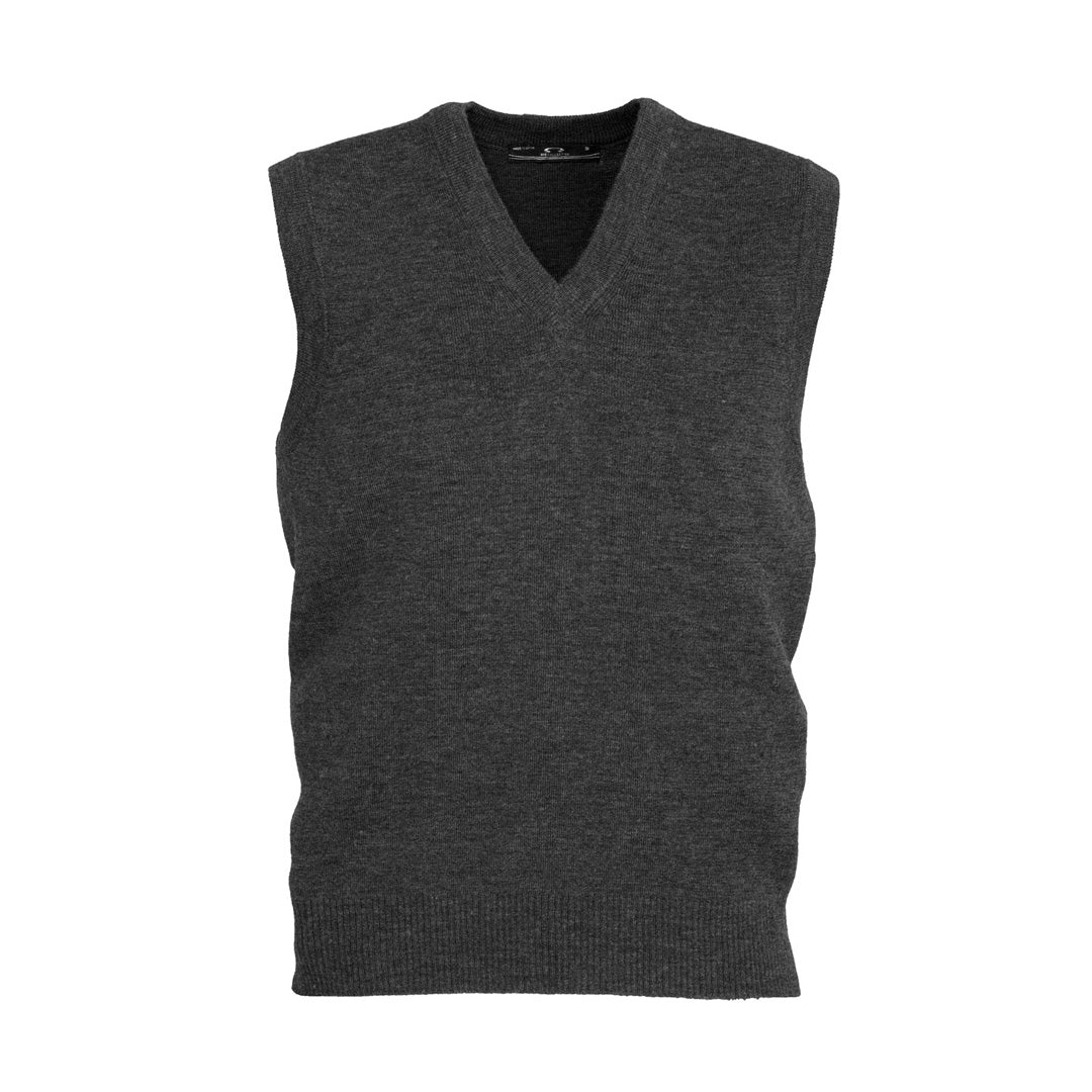 House of Uniforms The Woolmix Vest | Mens Biz Collection Charcoal Marle