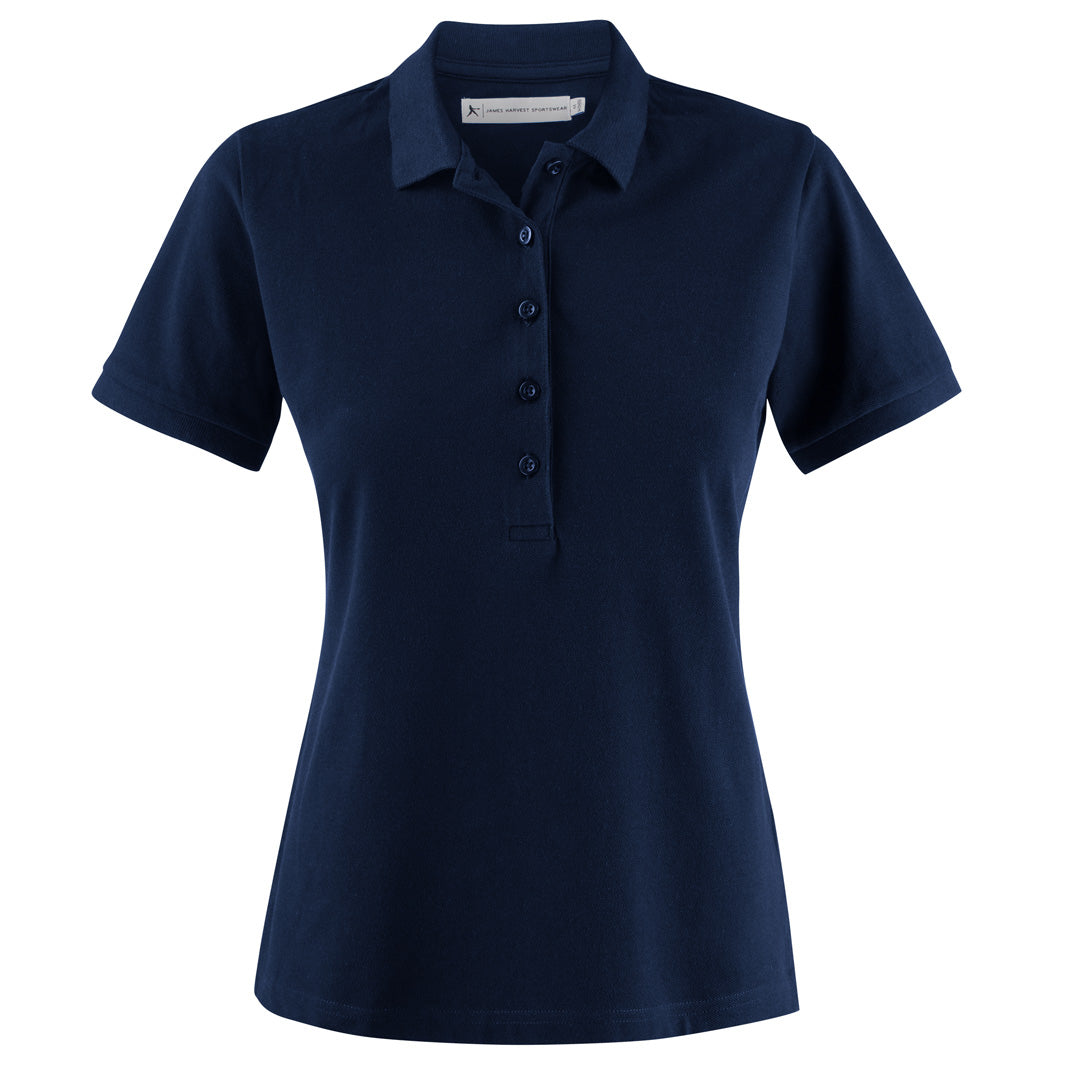 House of Uniforms The Neptune Polo | Ladies | Short Sleeve James Harvest Navy