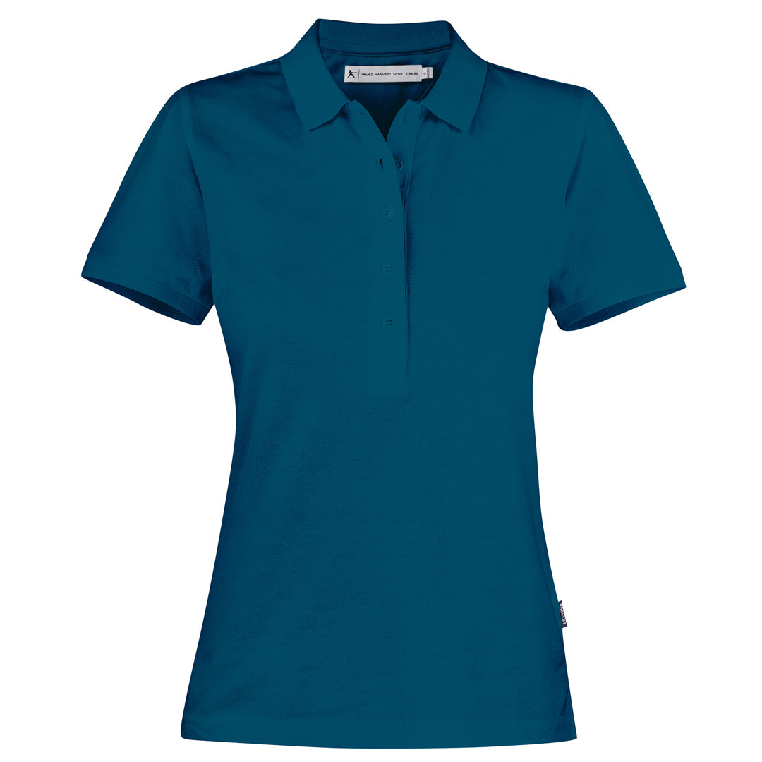 House of Uniforms The Neptune Polo | Ladies | Short Sleeve James Harvest Petrol