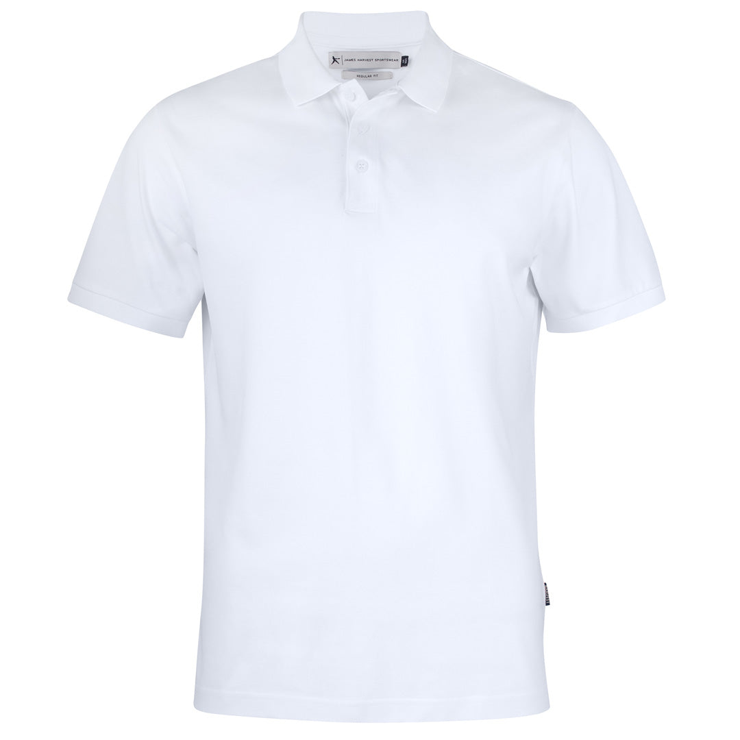 House of Uniforms The Sunset Polo | Mens | Regular Fit James Harvest White