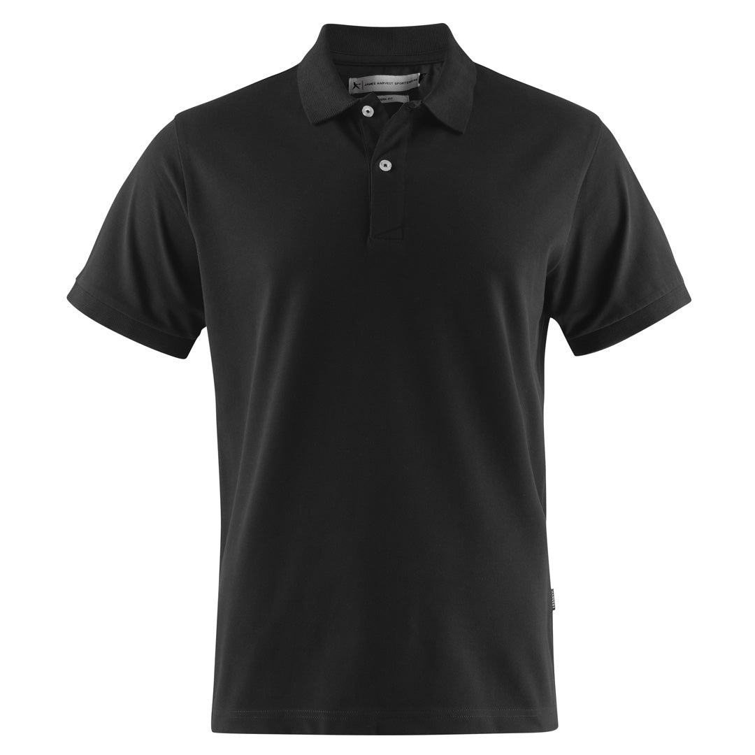 House of Uniforms The Sunset Polo | Mens | Regular Fit James Harvest Black