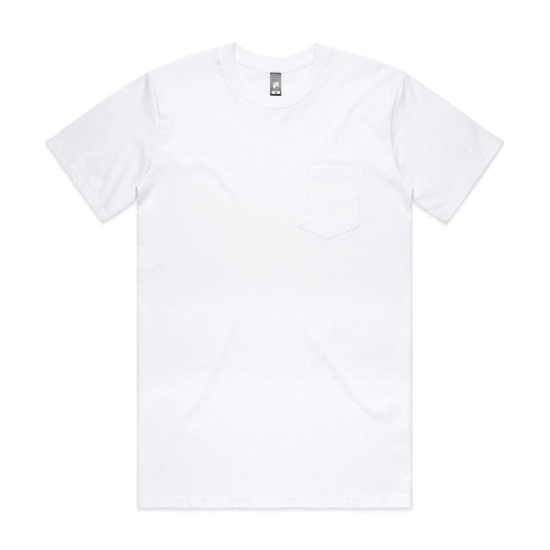House of Uniforms The Classic Pocket Tee | Short Sleeve | Mens AS Colour White
