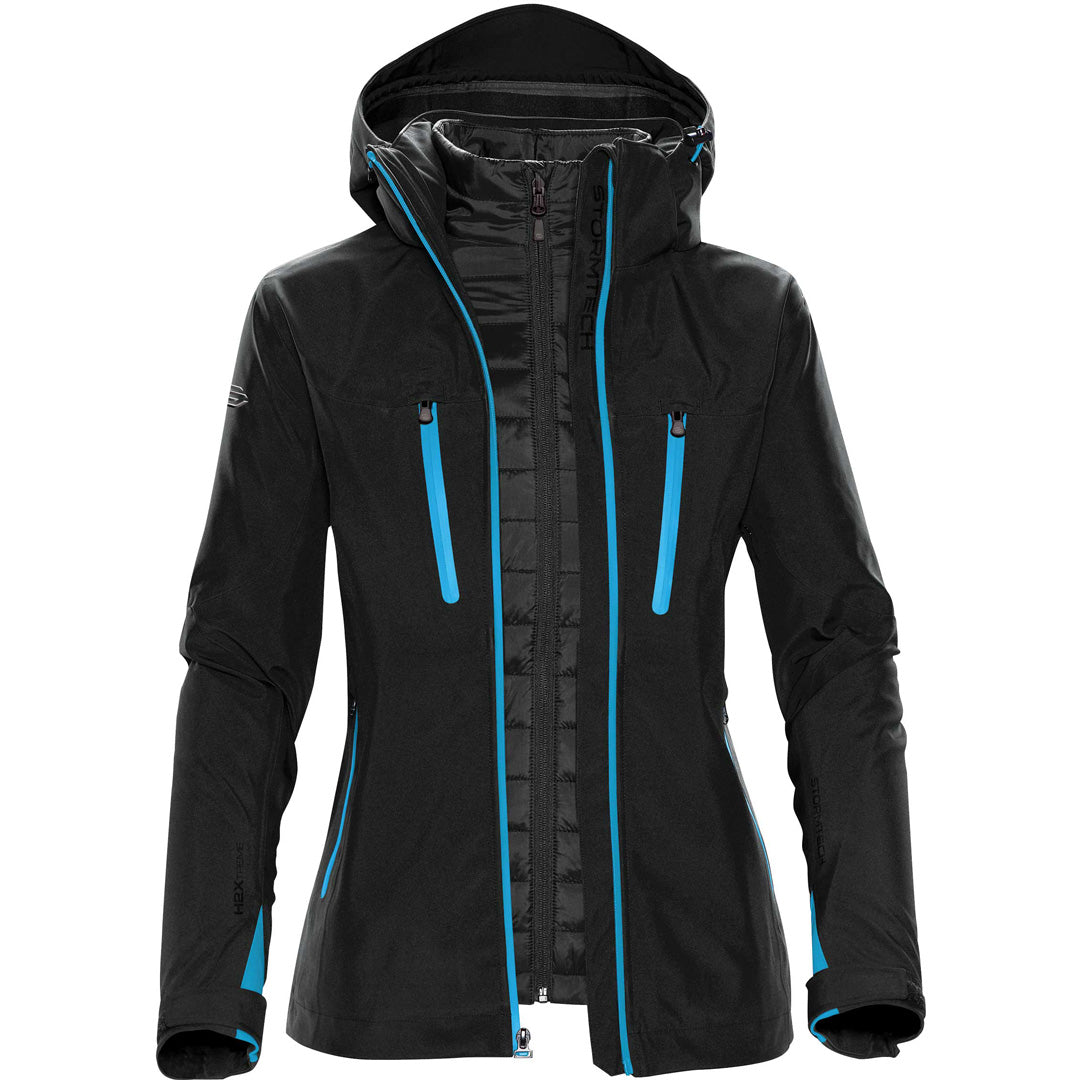 House of Uniforms The Matrix System Jacket | Ladies Stormtech Black/Blue
