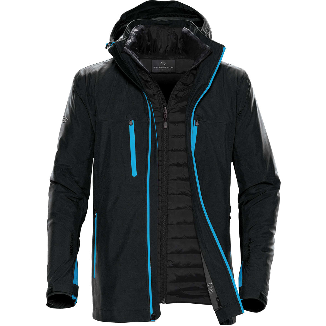 House of Uniforms The Matrix System Jacket | Mens Stormtech Black/Blue