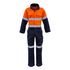 House of Uniforms The Tom Coverall | Mens | Hi Vis | Flame Resistant Syzmik Orange/Navy