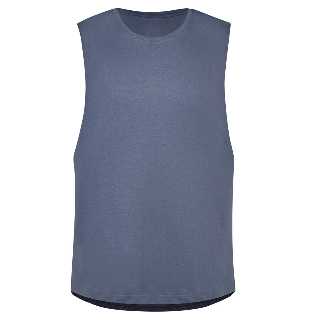 House of Uniforms The Streetworx Sleeveless Tee | Mens Streetworx Petrol Blue