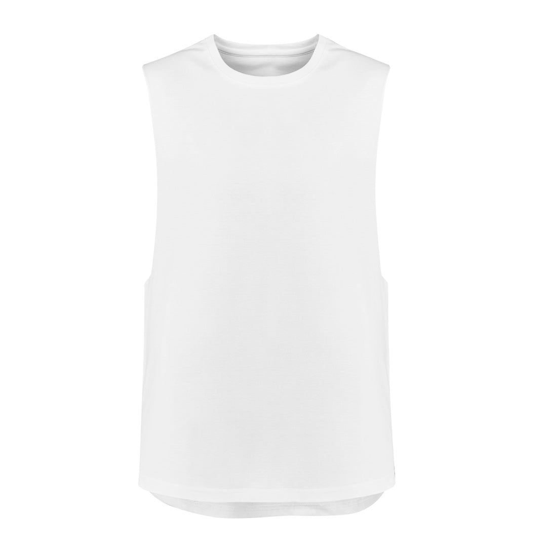 House of Uniforms The Streetworx Sleeveless Tee | Mens Streetworx White
