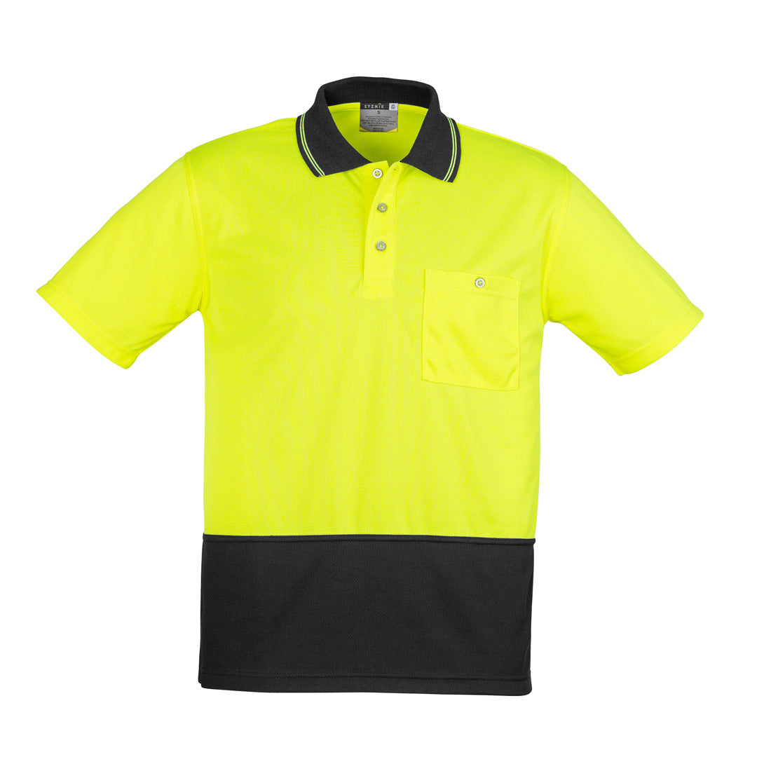 House of Uniforms The Alan Polo | Mens | Short Sleeve Syzmik Yellow/Black